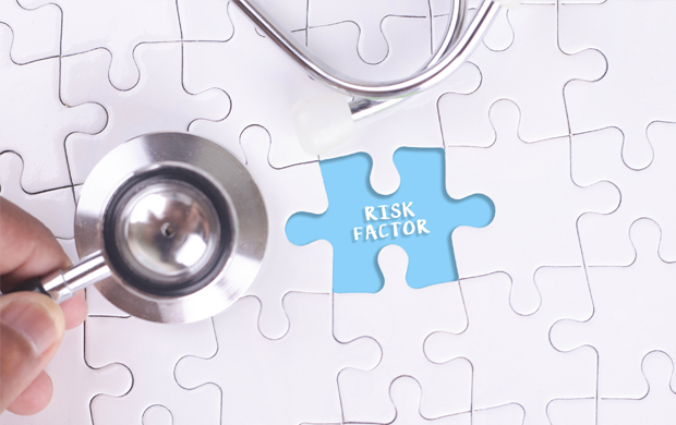 A white puzzle being examined with a stethoscope